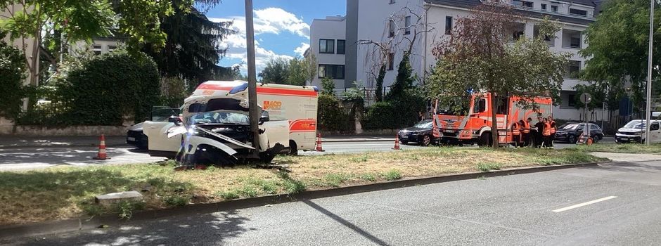 Unfall in Mainz-Kastel: Kind und Erwachsener im Krankenhaus
