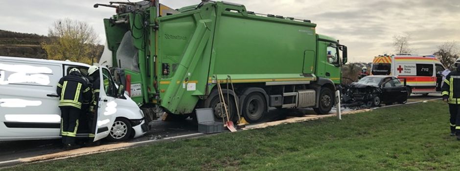 Unfall mit schwer verletzter Person - B420 Dexheim Richtung Nierstein