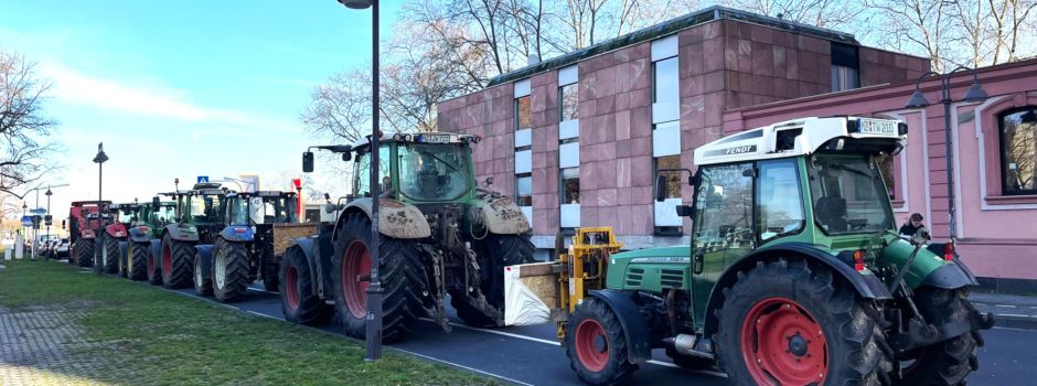 Traktoren in Mainz unterwegs – Sperrungen in Innenstadt