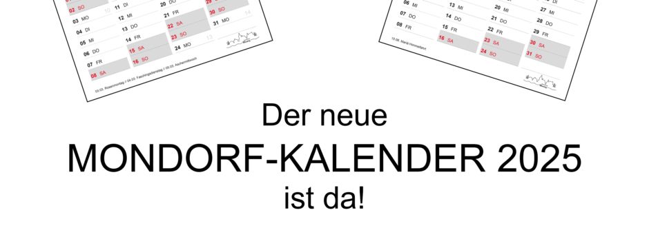 Historische Bilder: Mondorf-Kalender ab sofort wieder verfügbar