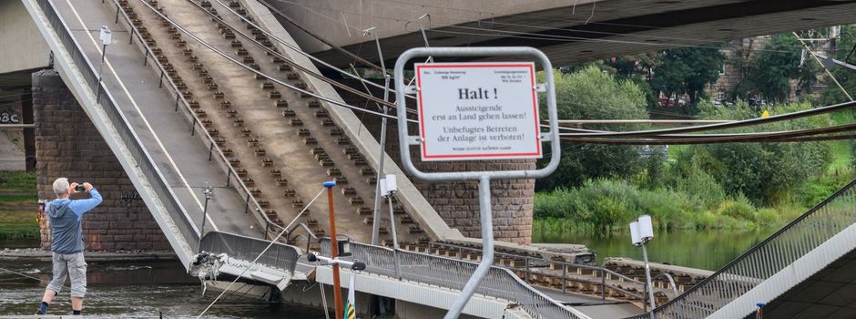 Letzte Straßenbahn passierte Brücke 18 Minuten vor Einsturz