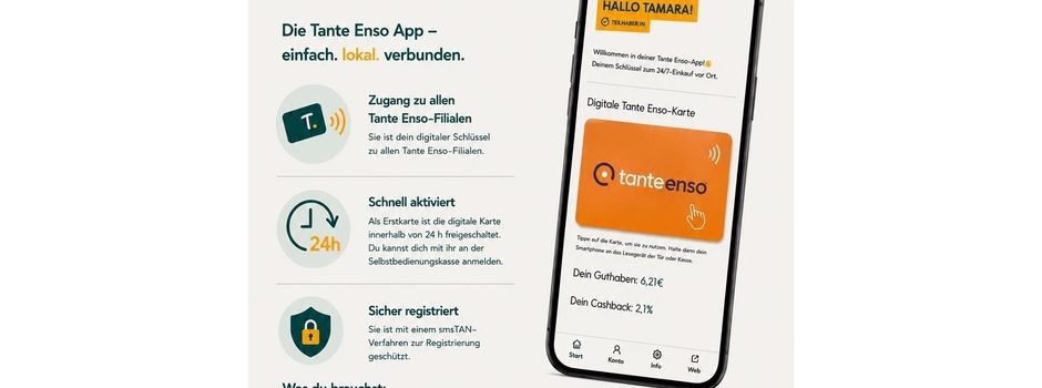 Die digitale Tante Enso Karte ist da! 