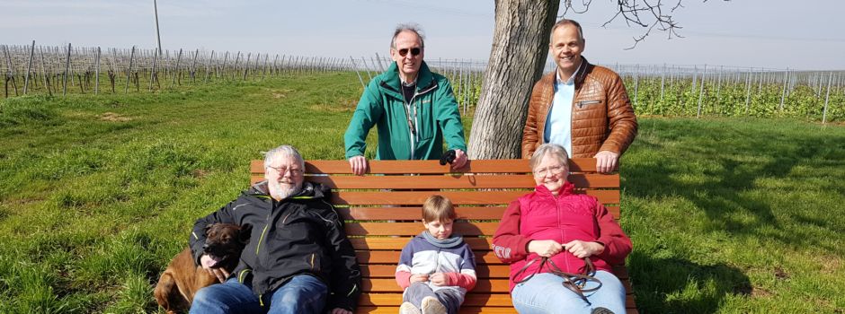 Sabine Rieß und Thomas Gehring spenden Bank