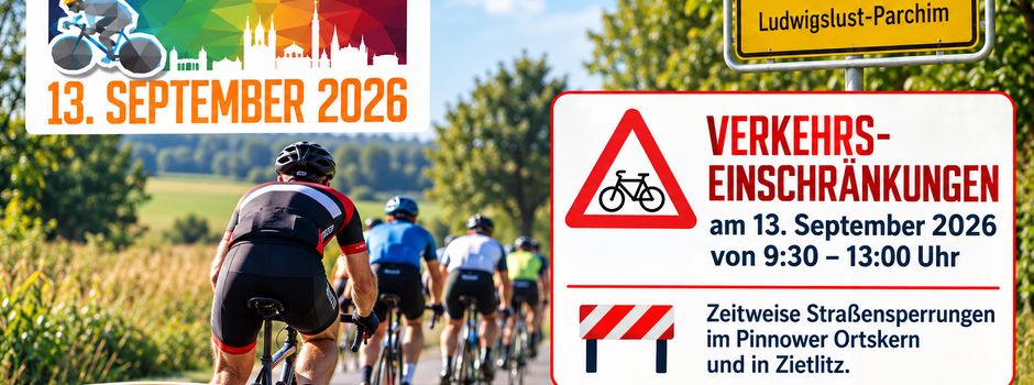 Radrennen führt durch Pinnow – zeitweise Straßensperrungen
