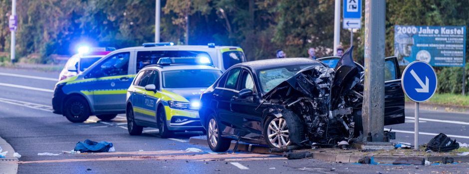 Zwei Schwerverletzte bei Unfall in Mainz-Kastel