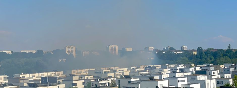Großbrand in Gonsenheim – Sperrung für Auto- und Bahnverkehr