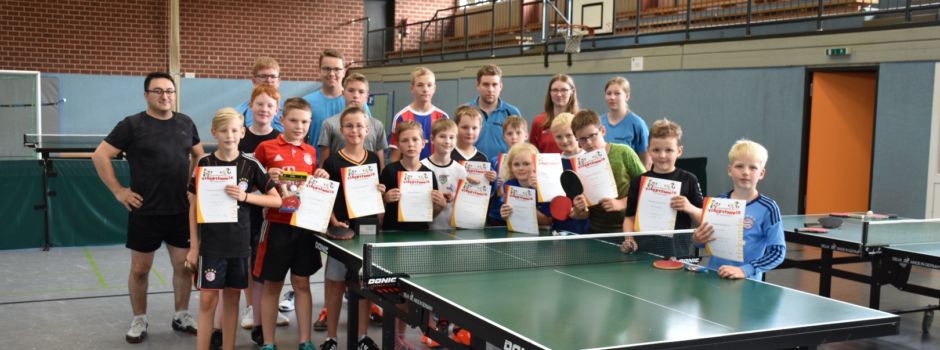 Ferienspiele: Tischtennis-Olympiade in Clarholz