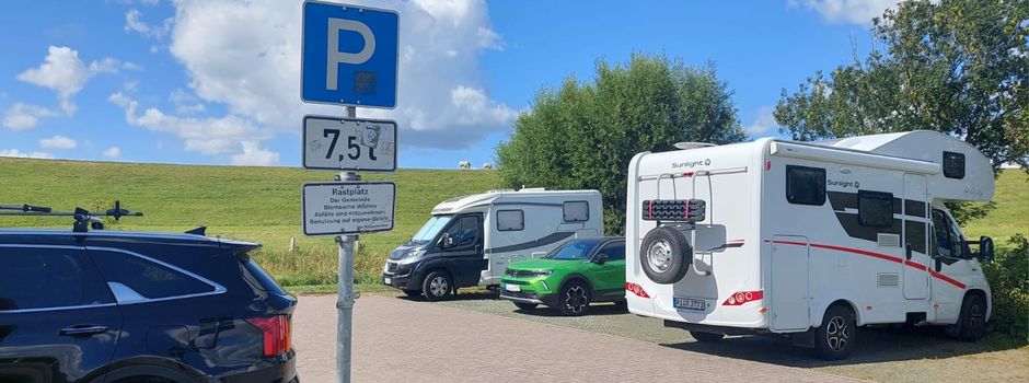 "Surferparkplatz" in der Blomeschen Wildnis