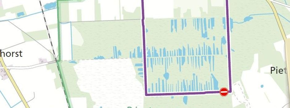 Bohlensteg im Pietzmoor wird vorübergehend zur Sackgasse