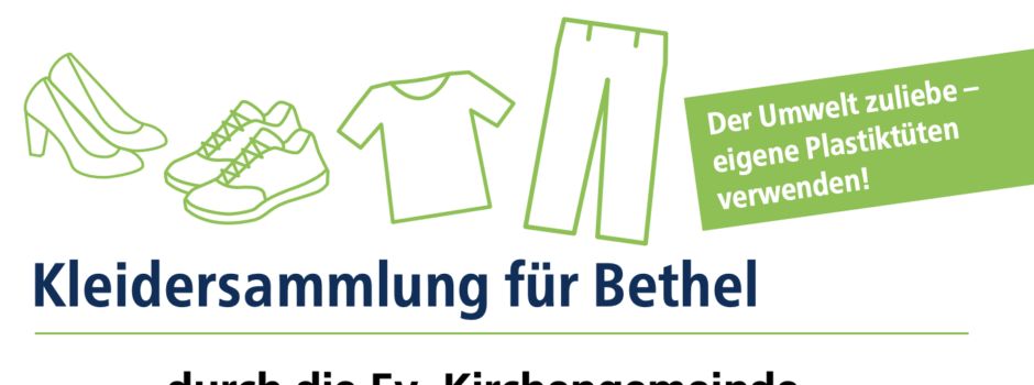 Kleidersammlung für Bethel