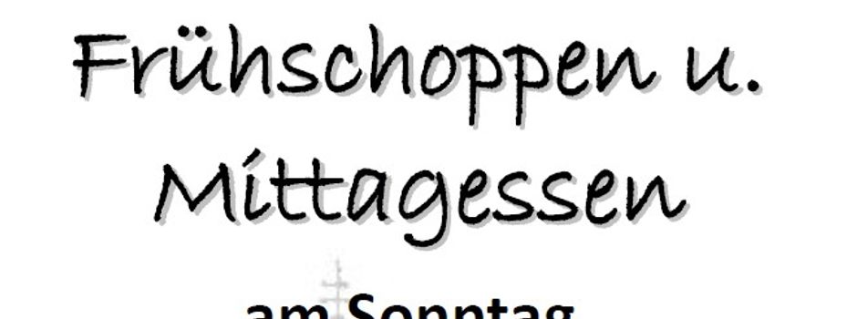 Frühschoppen und Mittagessen nach der Fronleichnamsprozession