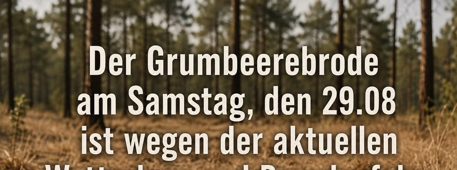 Abgesagt !