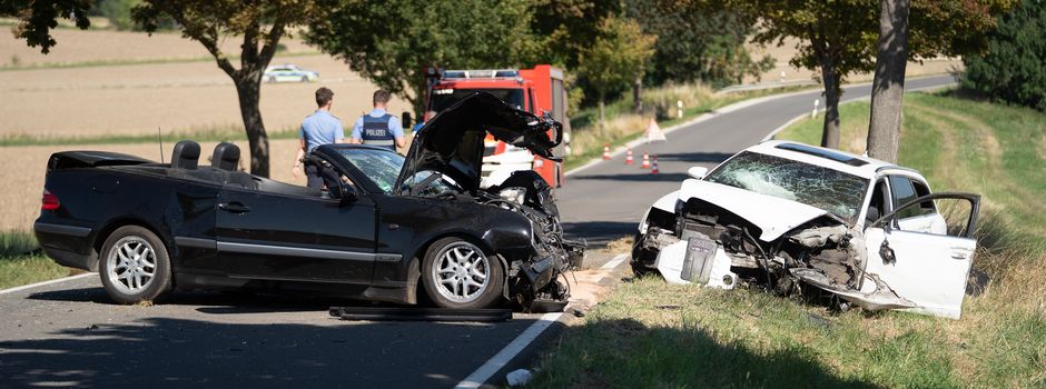 Drei Schwerverletzte nach Frontalcrash bei Oppenheim