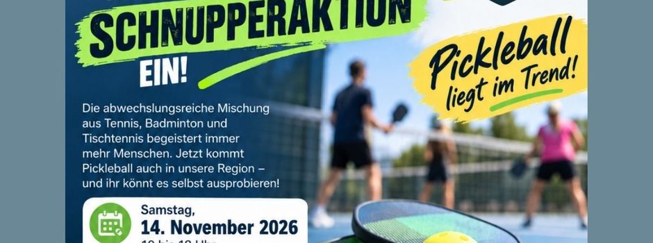 Pickleball-Schnupperveranstaltung