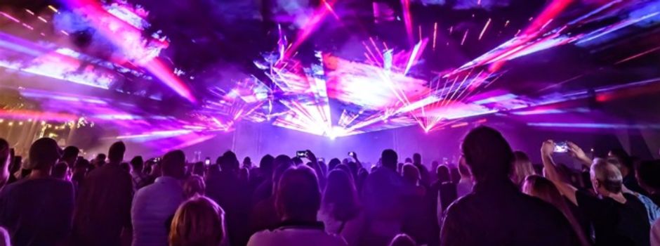 Lasershow beim Heideblütenfest