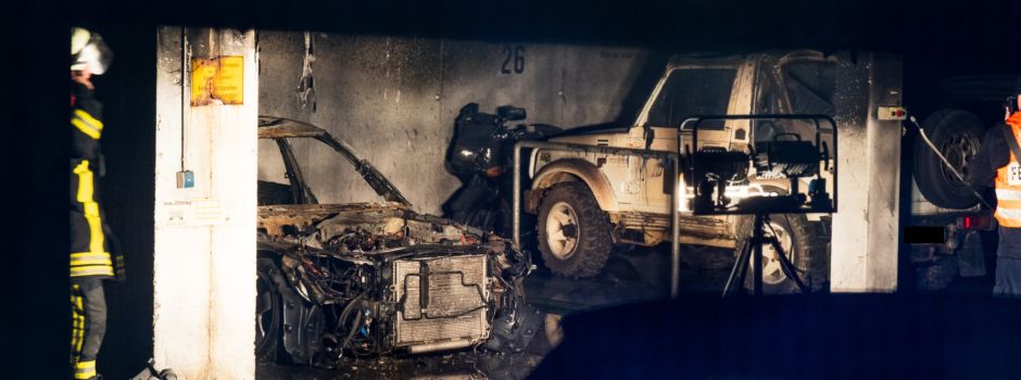 Feuer in Mainzer Tiefgarage