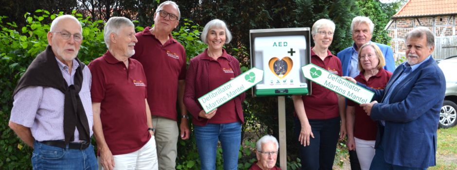 Defibrillator am Ausspann in Deutsch Evern