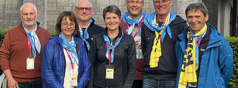 Helfergruppe der Pfarreiengemeinschaft Hirschau-Ehenfeld beim Katholikentag in Würzburg