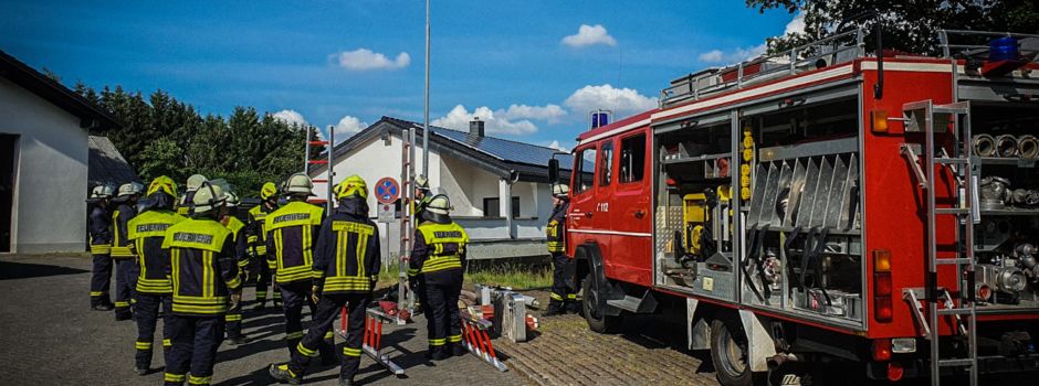 Übung der FFw. Alpenrod