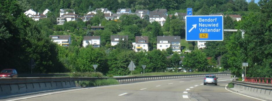 Bei Koblenz: A48-Ausfahrt Bendorf wird gesperrt