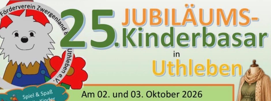 25. Jubiläums-Kinderbasar in Uthleben