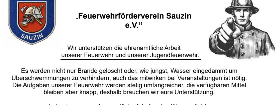 Feuerwehrförderverein Sauzin e.V.