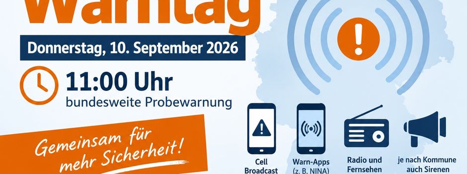 Bundesweiter Warntag am 10.09.