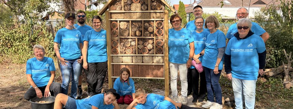 Neues Insektenhotel in der Allee