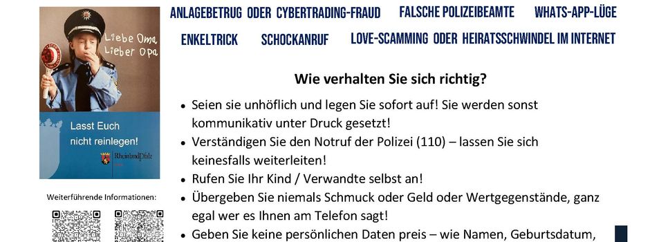 Häufige Betrugsmaschen am Telefon 