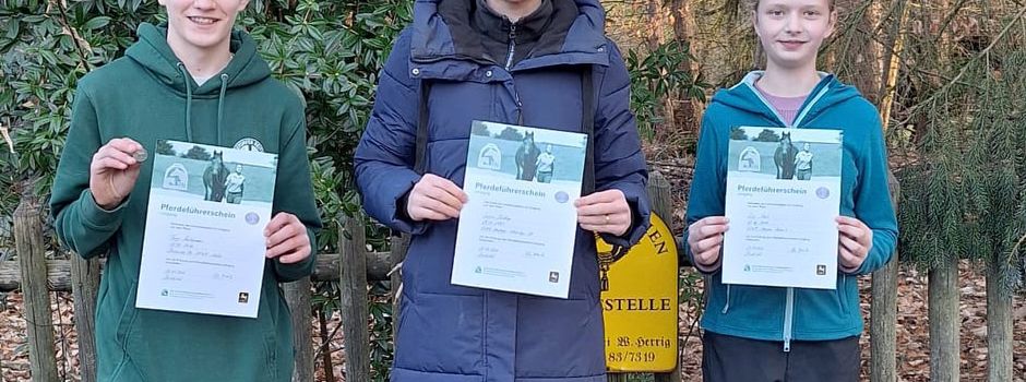 Erfolgreiche Reitabzeichenprüfung in Bendestorf