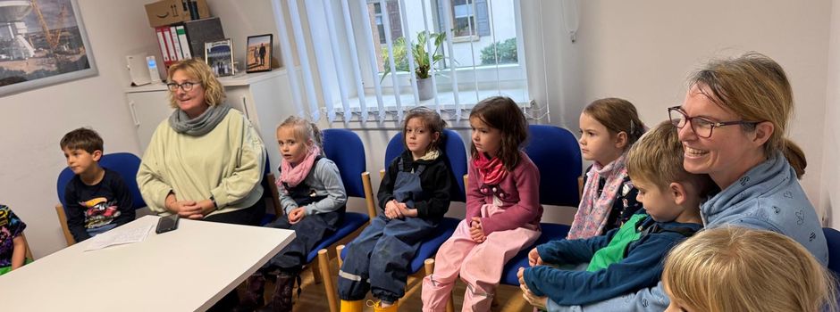 Vorschulkinder zu Besuch beim Bürgermeister