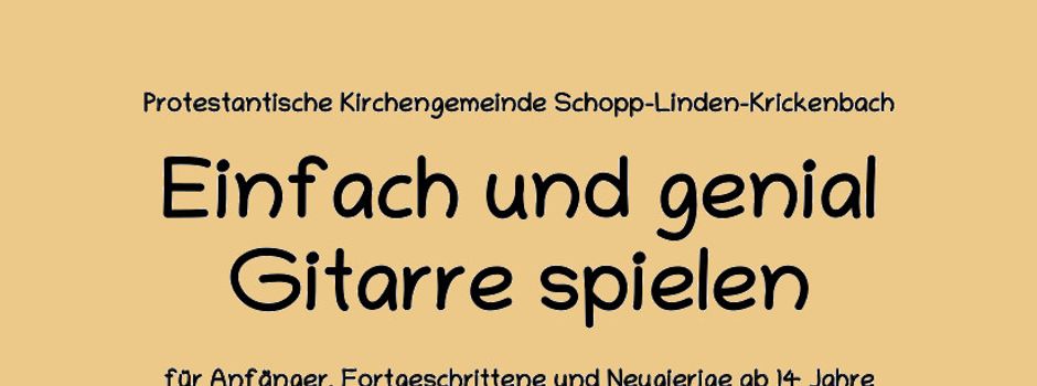 Einfach und genial Gitarre spielen