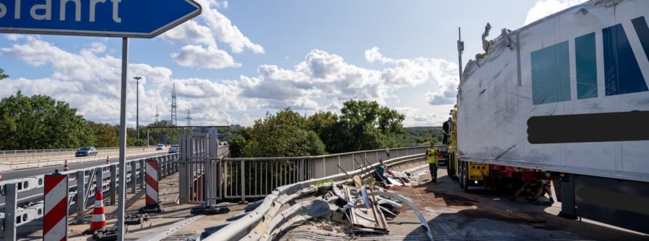 Nach Unfall auf Schiersteiner Brücke: Sperrung bis Samstag angekündigt