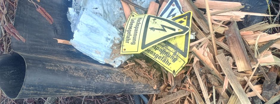 Illegale Müllablagerungen auf der Grüngutstelle