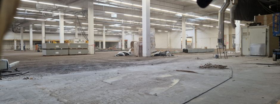 Überschwemmungen bei Sanierung des ehemaligen Real-Markts in Bretzenheim