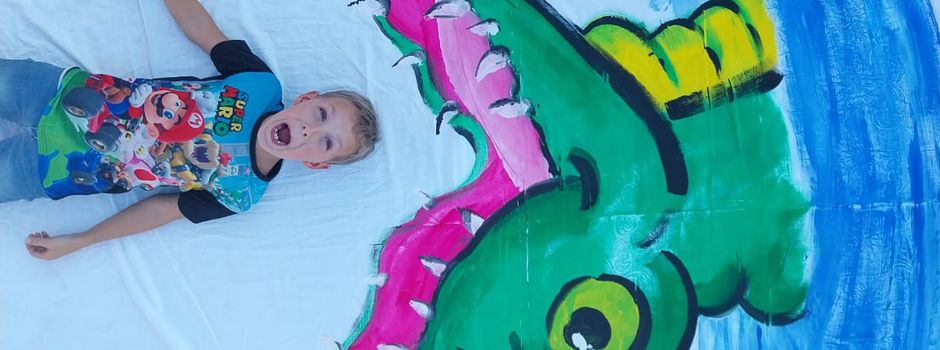 Holt euch eure Bilder: Der Foto-Point der JuKuWe auf dem Kinderspieltag