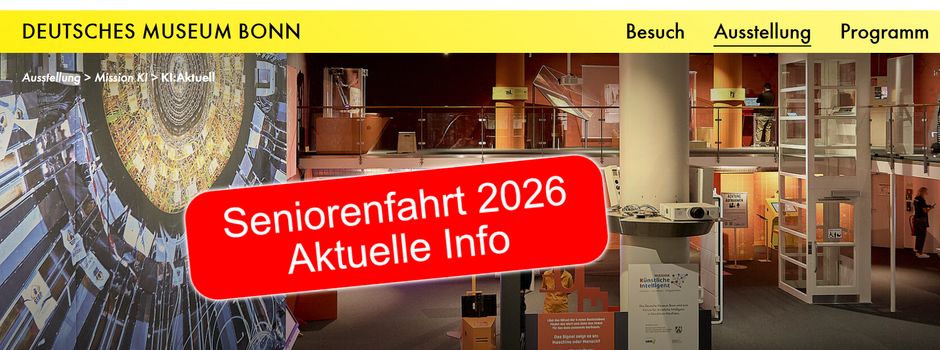 Seniorenfahrt 2026 – Aktuell alle Plätze belegt