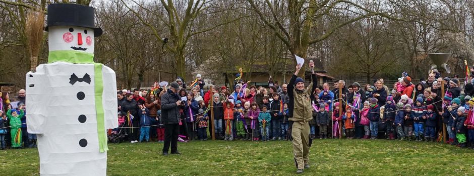 Darum wird im Tiergarten Worms ein Schneemann verbrannt
