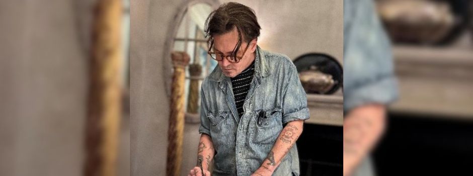 Weltstar Johnny Depp stellt Kunstwerke in Wiesbaden aus