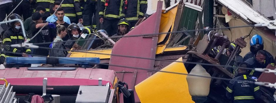 Beliebte Standseilbahn entgleist in Lissabon - 15 Tote