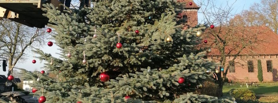 Vorfreude: Der Herzhorner Weihnachtsbaum ist geschmückt, Lütt Wiehnacht steht bevor
