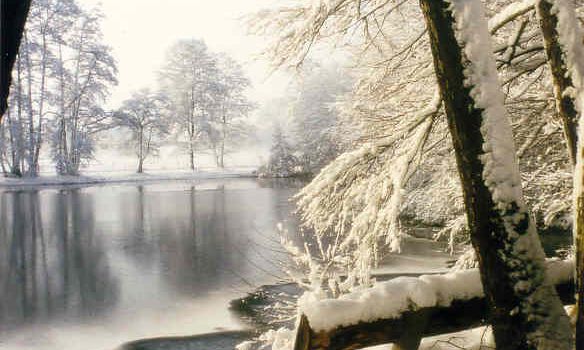 Warnung vor dem Betreten von Eisflächen!