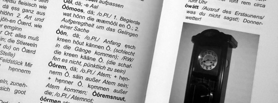 „Stänebächer platt“ Buchstabe Ô