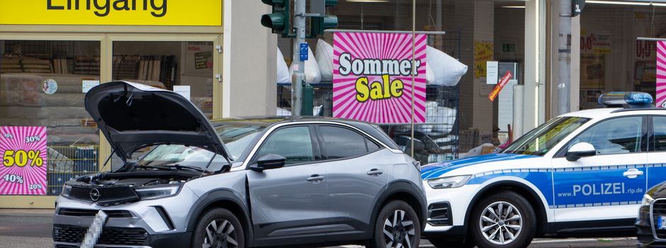 Unfall auf Binger Straße in Mainz