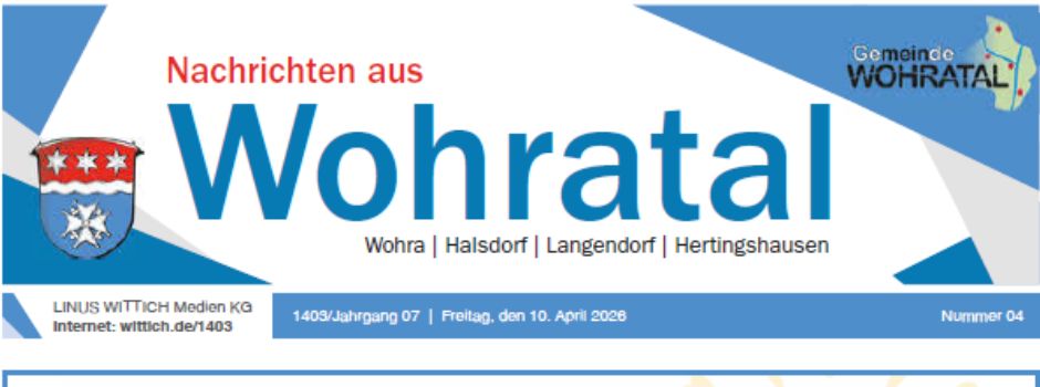 Verzögerungen bei der Zustellung der Wohrataler Nachrichten 