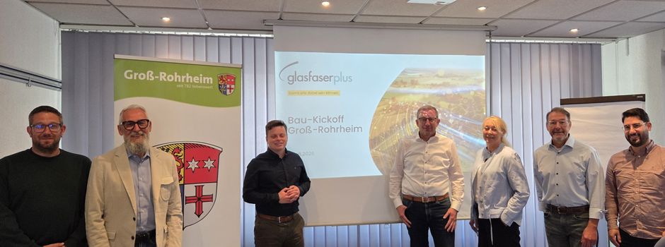 Bau-Kickoff für den Glasfaser-Ausbau in Groß-Rohrheim - GlasfaserPlus