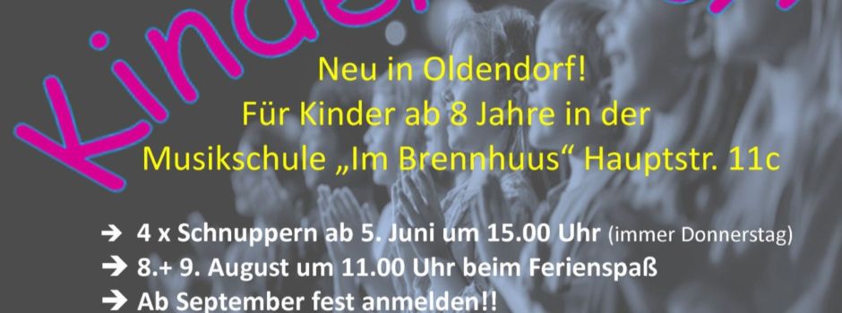 Neu!! Kinderchor in Oldendorf