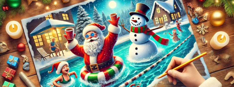 Adventsschwimmen im Horster Freibad begeistert zahlreiche Besucher