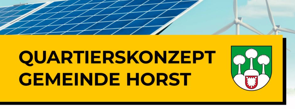 Einladung zur Veranstaltung: Quartierskonzept Wärmeplanung Horst