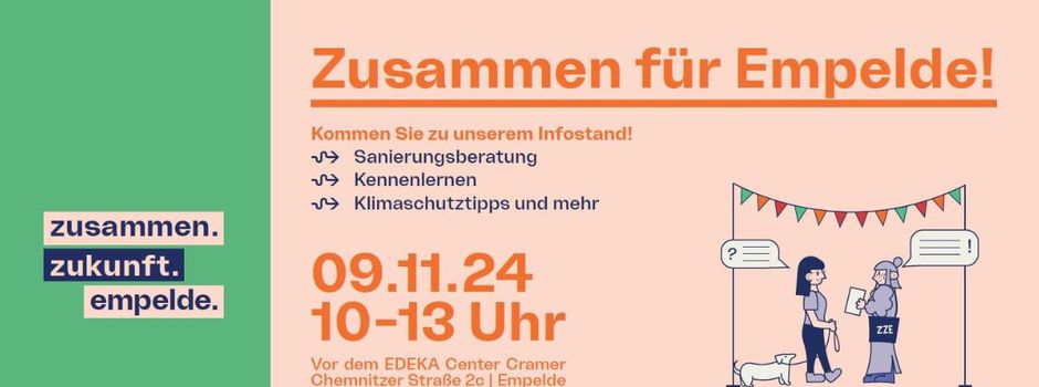 zusammen.zukunft.empelde: Infostand zum Projektauftakt